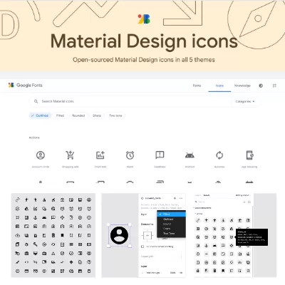 Google fonts 團隊提供的icon 插件提供所有人免費使用