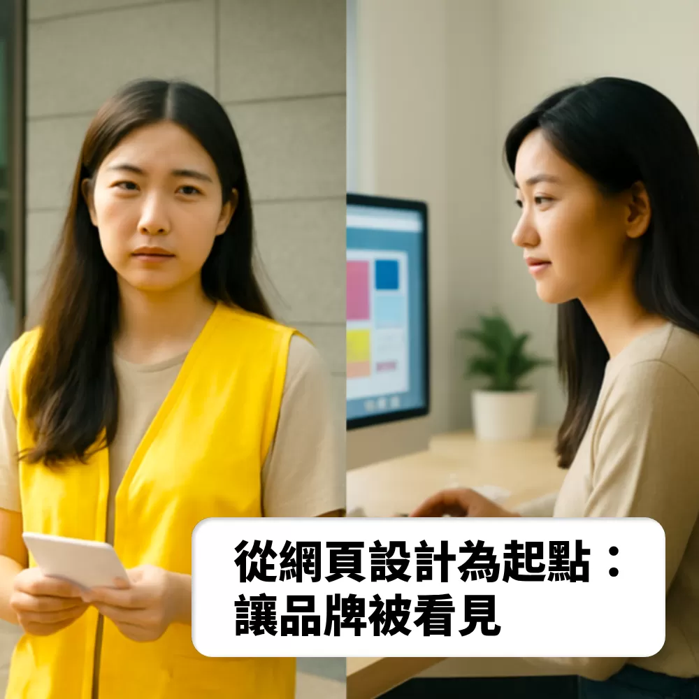 剛創業卻不知道如何被看見？透過用心的網頁設計，清楚傳達你的品牌價值與創業理念，不只吸引目光，更一步步建立顧客對你的信任。讓潛在客戶在第一眼就看見你的用心與專業，主動想了解你、認識你，成為你創業路上的第一批支持者。