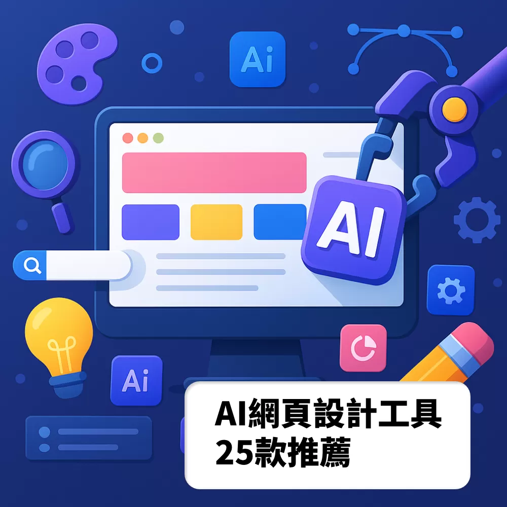 最佳 AI 網頁設計工具推薦 - 25款必備工具提升設計效率